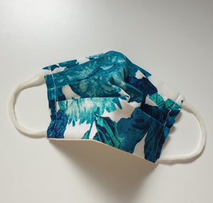 Eco face mask, made with Upcycled fabric, reusable, washable, sustainable, earth friendly by Minnie&Lou 