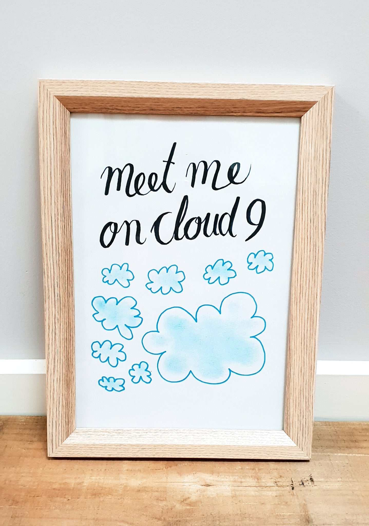 "Meet Me on Cloud 9"  Nursery / Kids / Teenage decor / digital download