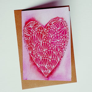 'That Sparkly Love' Blank Greeting Card by Minnie&Lou