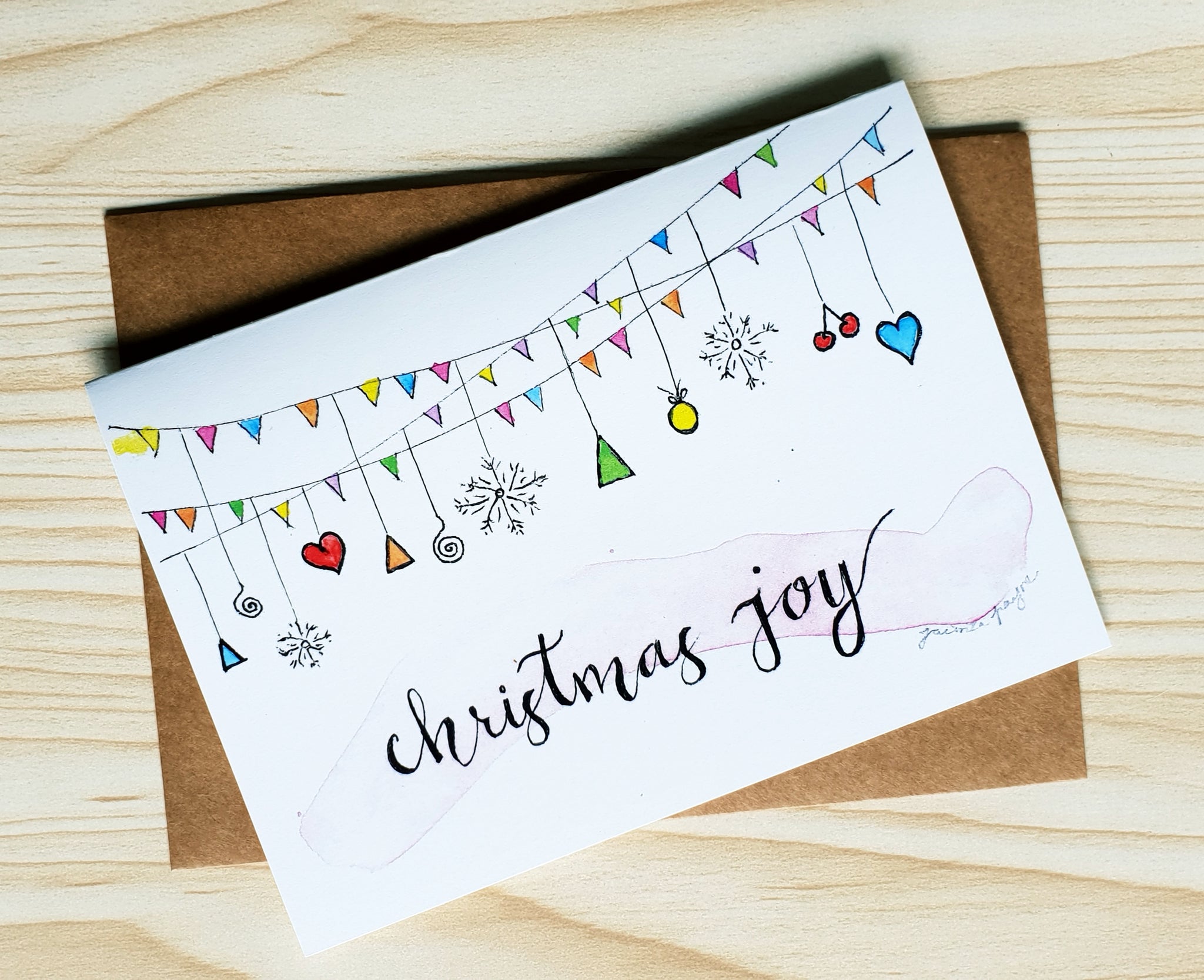 Christmas Joy card by Minnie&Lou