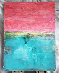 Bliss by Jacinta Payne, Melbourne Australia, MAVA Artist. Abstract Seascape.