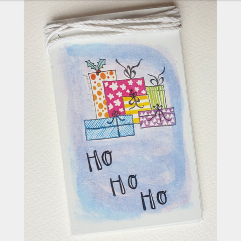Ho Ho Ho Christmas Gift Tags Set Of 5