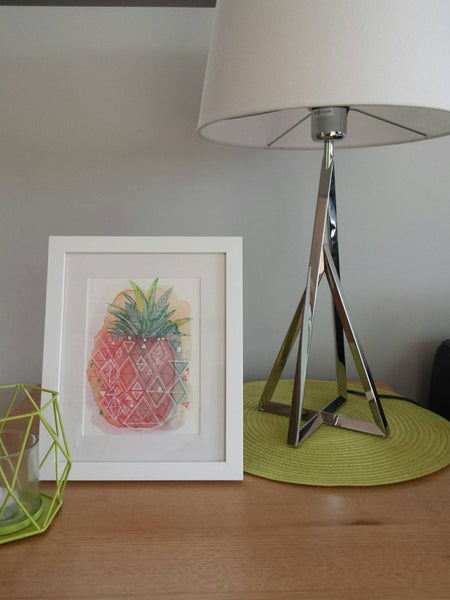 Living Room Styling at the Melbourne home of Minnie&Lou, with Pineapple Pop art print