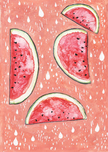 'Summer Watermelons' Wall Art Print
