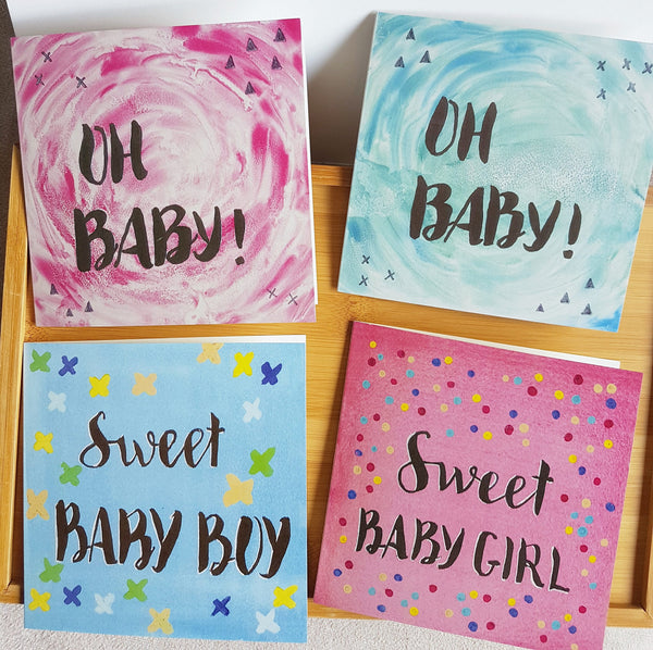 Brand new baby card collection by Minnie&Lou, made in Melbourne Australia.