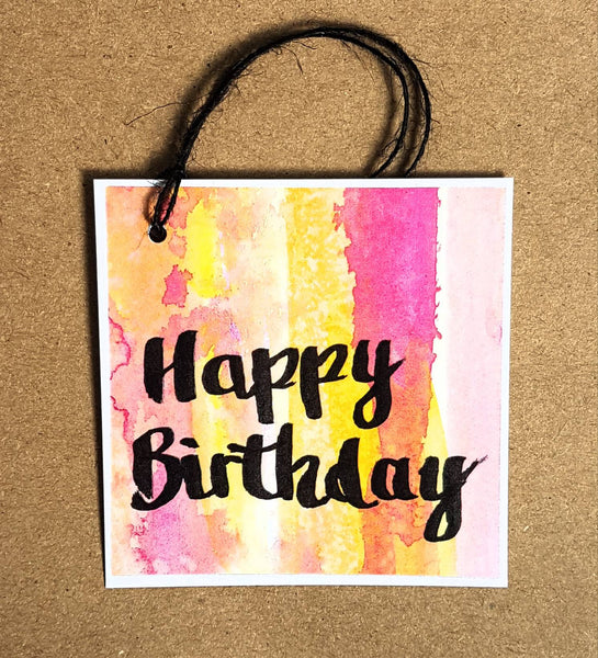 Happy Birthday swing tags to pretty up your gift wrapping!
