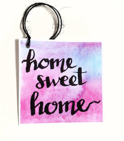 Home Sweet Home gift tag, for House Warming or Homecoming