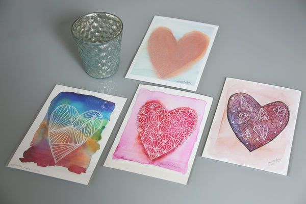 Minnie&Lou Giclee Prints , Love Heart Art Prints