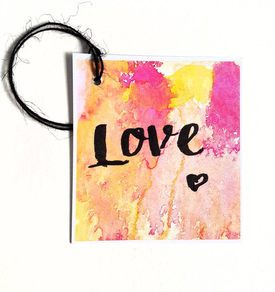 Bridesmaid thankyou "Love" gift tags by Minnie&Lou