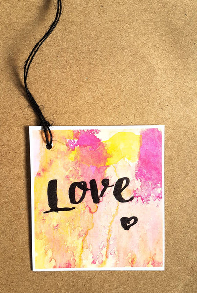 Love gift tag to pretty up your gift wrapping! Made in Melbourne Australia